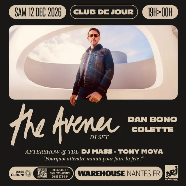 Club de Jour invite THE AVENER (Dj set)