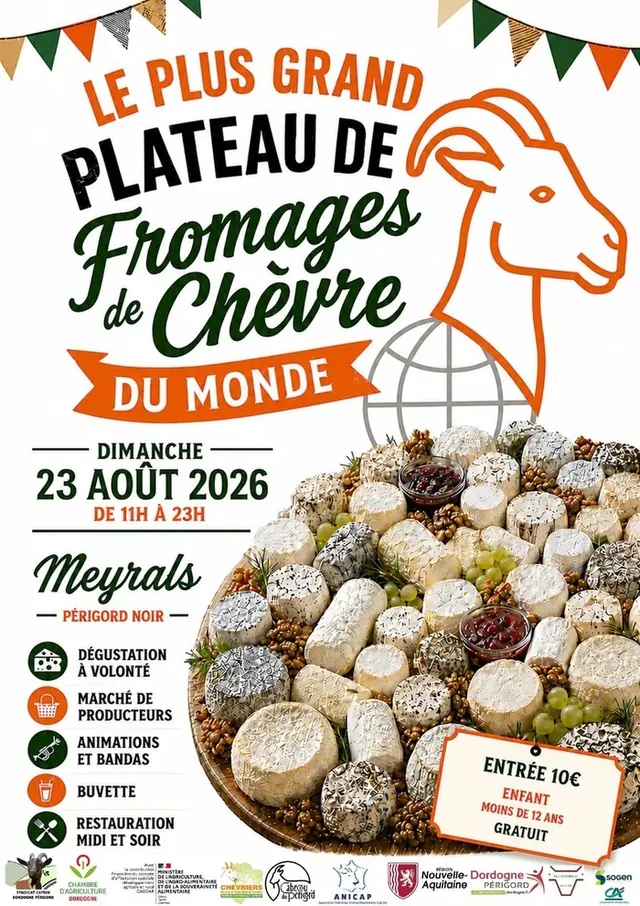 Le plus grand plateau de fromages de chèvre du monde