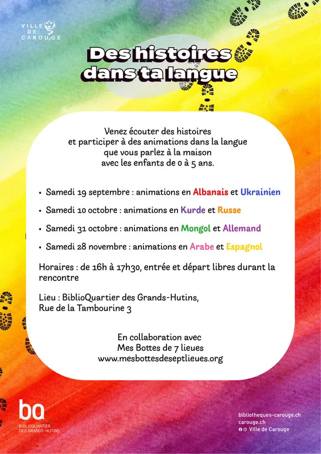 Des histoires dans ta langue : animations en kurde et russe
