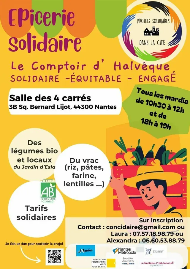 Epicerie solidaire "Le Comptoir d'Halvêque"