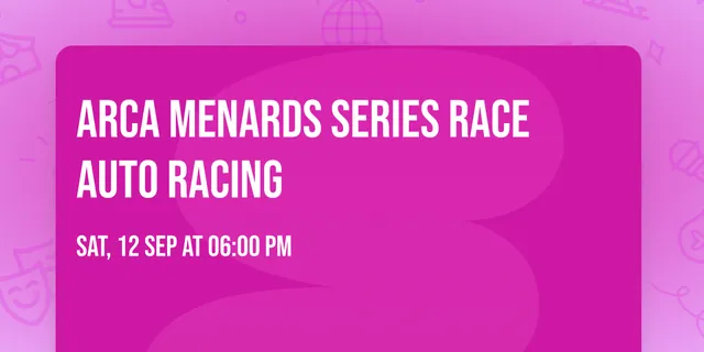ARCA Menards Series Race Auto Racing