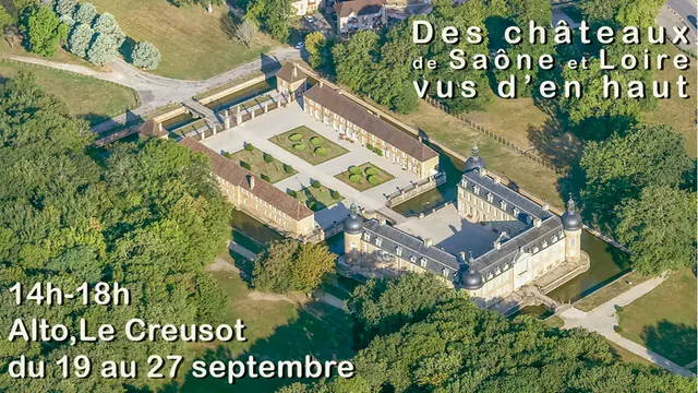 Des châteaux de Saône et Loire, vus d'en haut