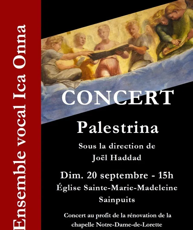 Concert Palestrina au profit de la restauration de Notre-Dame de Lorette