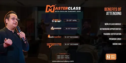 Masterclass with Ghulam Sumdany Don 2026