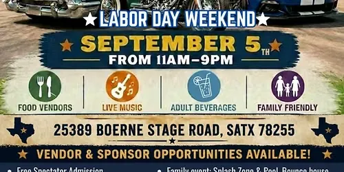 The Leon Springs Motorcycle and Car Show