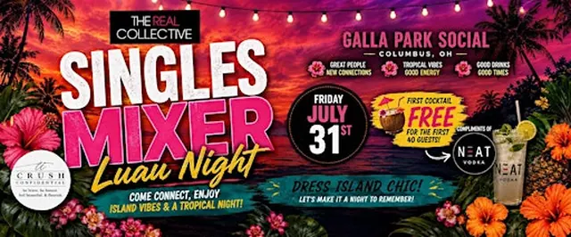 Singles Summer Mixer Luau at Galla Park Social Columbus