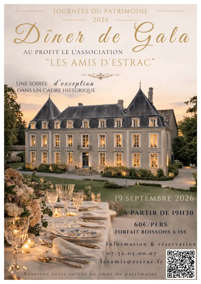 Diner de gala au château d'Estrac