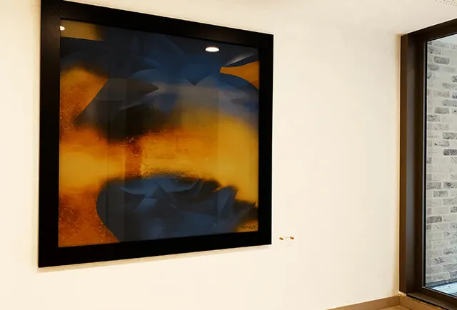 Trois œuvres or et métal en fusion signées Guillaume Bottazzi à Sceaux