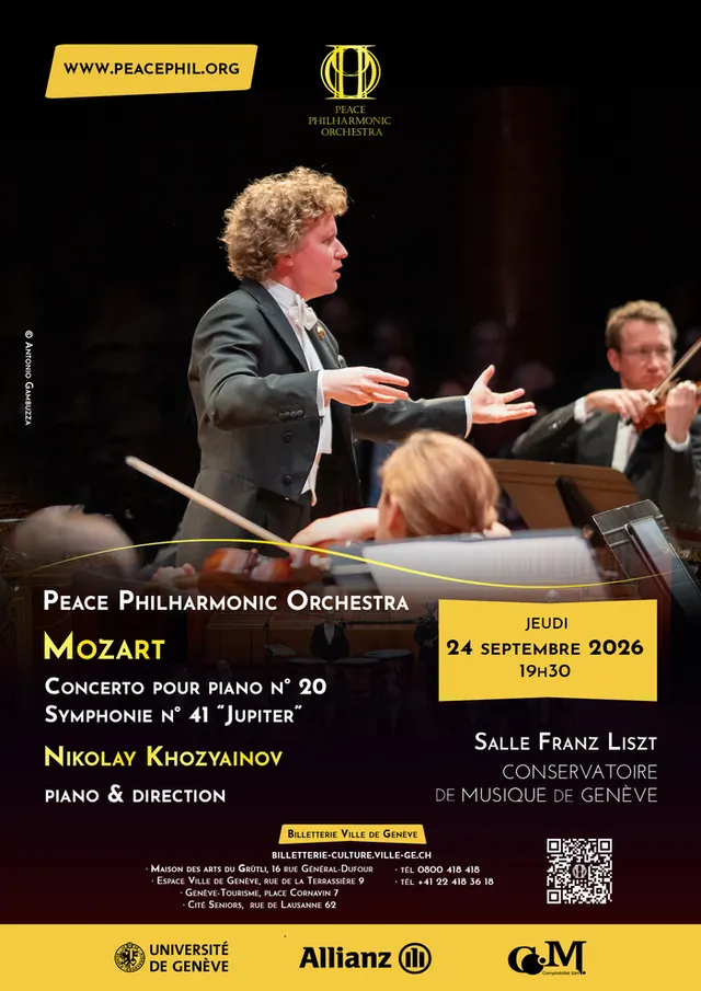 Peace Philharmonic & Nikolay Khozyainov interprètent Mozart : Concerto pour piano n° 20 et Symphonie n° 41 « Jupiter »