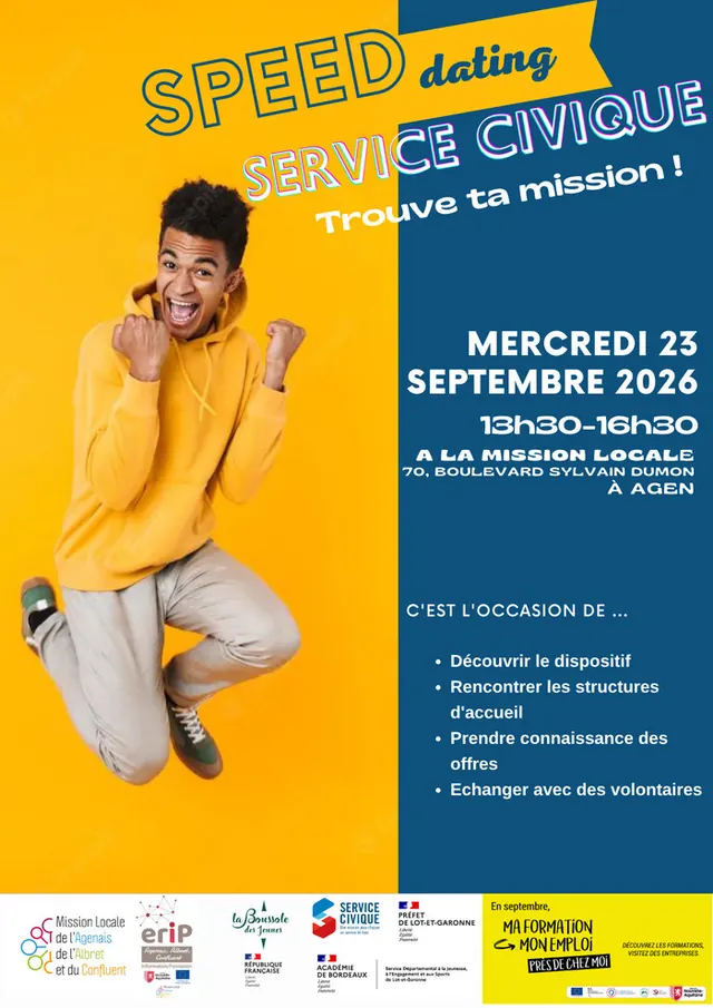 SPEED DATING SERVICE CIVIQUE Trouve ta mission !