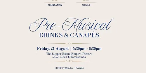 Pre-Musical Drinks & Canapés