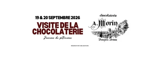 Visites chocolaterie A.Morin - Journées du Patrimoine 2026