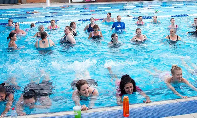 Aqua aerobics for women