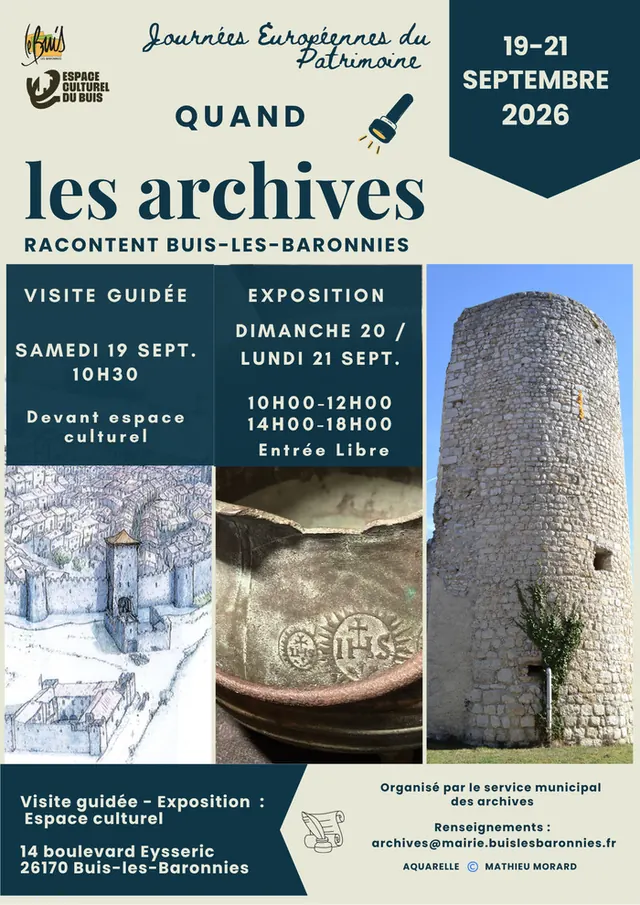 Visite guidée "La cité de Buis-les-Baronnies au fil des archives"