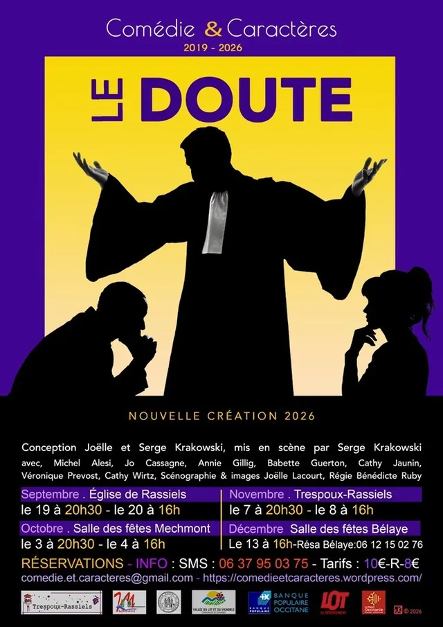 « Le Doute » Spectacle de théâtre contemporain