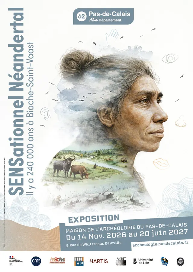 Avant-première : présentation de l'exposition « SENSationnel Néandertal ! Il y a 240 000 ans à Biache-Saint-Vaast » (ouverture le 14 novembre 2026)