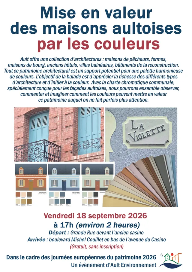 Mise en valeur des maisons aultoises par les couleurs