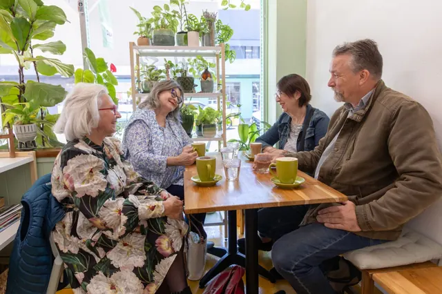 Chatty Table at Marhaba Café - Come share a cuppa and a chat