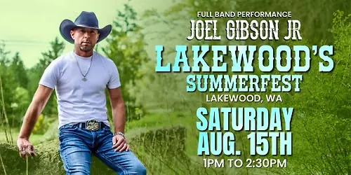 Joel Gibson Jr. @ Lakewood SummerFEST (Full Band)