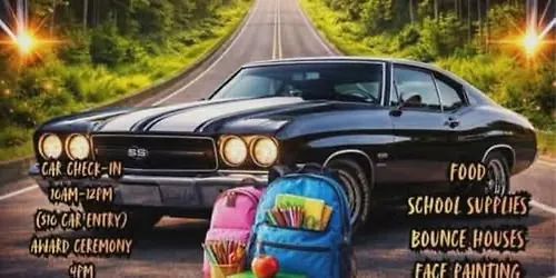 2nd Annual Car Show and Back to School Giveaway!