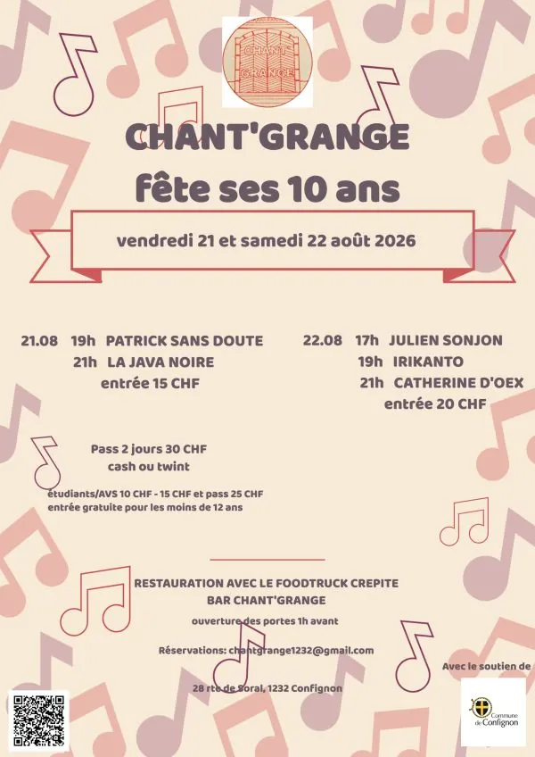 Chant'grange fête ses 10 ans