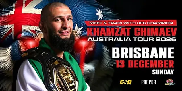 Meet & Train with UFC champion Khamzat Chimaev - Brisbane (13 December)