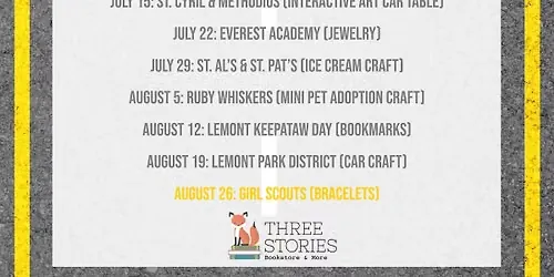 Car Show: Charity-Girl Scouts-Bracelets